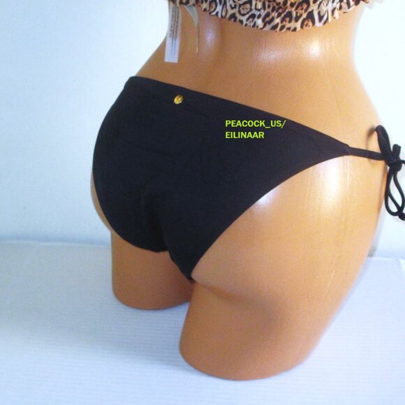 38C/L Victorias Secret Swim Ruffle Demi Top Bikini Set Side Tie Cheeky Leopard - Picture 4 of 10